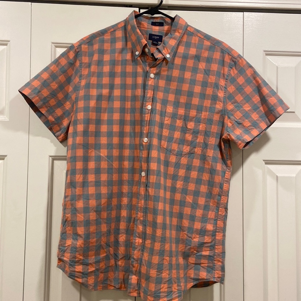 J crew checkered button up